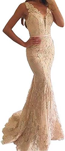 inmagicdress Mermaid Evening Dresses for Women Formal Off Shoulder Lace Plus Size 97