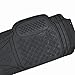 BDK MaxDuty Rubber Floor Mat for Car, SUV,Van & Truck - Super Heavy Duty Rubber , Trim to Fit & 3 Piece (Black)
