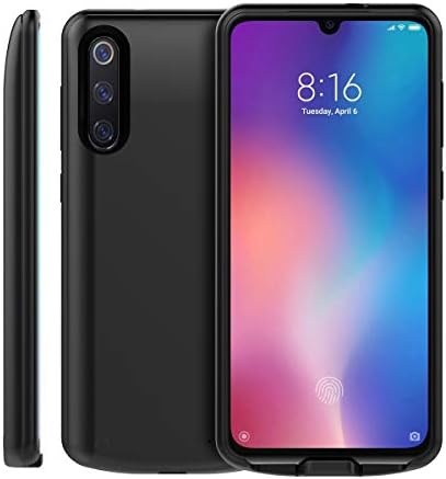FAMOBIE Back Clip Battery Case for Xiaomi Mi 9 SE,5000mAh Slim Extended Backup Battery Charger Shell,Rechargeable Portable Protective Charging Power Bank Cover