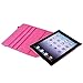 eForCity 360-degree Swivel Leather Case Compatible with Apple® iPad® 2 / iPad® 3rd Gen / The new iPad® / iPad® with Retina display / iPad® 4, Hot Pink
