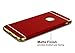 iPhone 6 Plus Case, Black Parrot 3 in 1 Ultra Thin and Slim Hard Case Coated Non Slip Matte Surface with Electroplate Frame for Apple iPhone 6 Plus(5.5') and iPhone 6S Plus(5.5') - Red & Gold