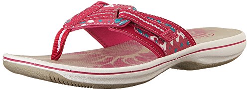 Clarks womens brinkley jazz flip flop casual sandal, fu…