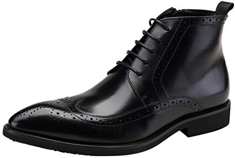 Amazon.com | Santimon Mens Lace Up Classical Oxford Leather  display picture 3