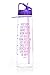 babyneü Pregnancy Gift Time Marked Water Bottle with Motivational Quote, weekly timeline stickers. Designed to help you reach your Daily Water Intake Goals. BPA-Free, straw,carry loop(BABS Purple)