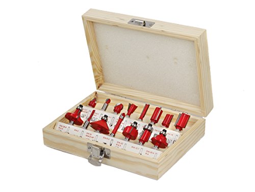 Router bits 15 Pcs 1/4 Inch Shank For Starter Router Bits Kit Wood-working Carbide tipped Router Bits Set Router bits 15 Pcs 1/4 Inch Shank For Starter Router Bits Kit Wood-working Carbide tipped Router Bits Set