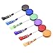 Mudder Translucent Retractable Badge Holder Reel Key Chain Reel with Lanyard Neck Strap for Key Cards and ID Cards, 6 Pieces