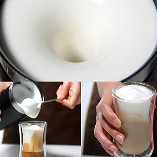 ALY Milchschäumer Heiße und kalte, Milchaufschäumer elektrisch 400ml für Milchschaum heiss und kalt, heiße Schokolade – Bild 6