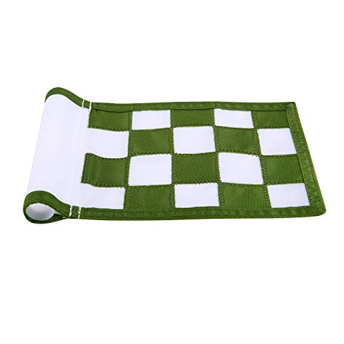 image for KONDAY Golf Flag,Green Golf Flags,Solid Nylon and Checkered Traning Go