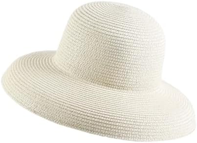 20. CC Panama Hat – Rhinestone & Bugle Bead Trim | Glam Wide Brim Sun Hat NWT HappyERA Women main image 4