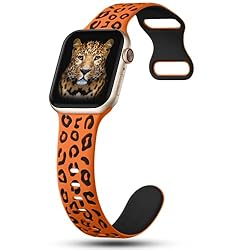 CreateGreat Sport Leopard Engraved Bands Compatible