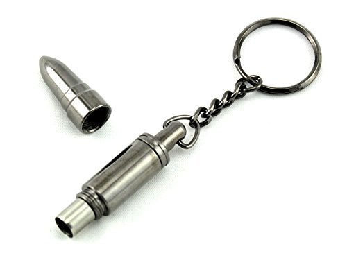 Skyway Bullet Cigar Punch Cutter with Ejector and Key Ring (Gun Metal)