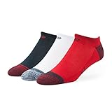 MLS New York Red Bulls Men's Blade Motion No-Show Socks (3 Pack), Large