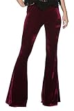 Women's Vintage 70s Glam Rock and Roll Indie Wide Leg Flared Bell Bottom Pants
