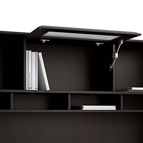 Bush Furniture Cabot 60W Hutch, Espresso Oak Pricepulse