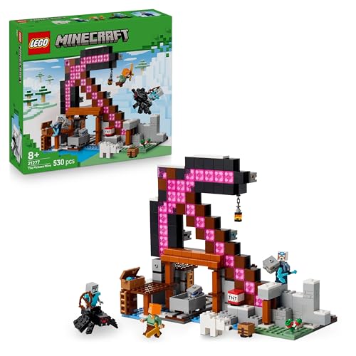 Minecraft La Mina del Pico - Juguete Interactivo - Figuras de Alex, Minero y Jinete Arácnido Errante - Regalo Gamer Coleccionable para Niños y Niñas de 8+ Años 21277
