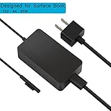 Surface Book Charger & Book 2 Charger,BINZET 15V 4A 65W Portable Charger for Microsoft Surface Book & Surface Book 2 & Surface Laptop and Microsoft Surface Pro 3/Pro 4/Pro 5