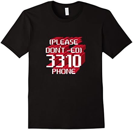 Men's Please Don't - ED 3310 Phone 2XL Black