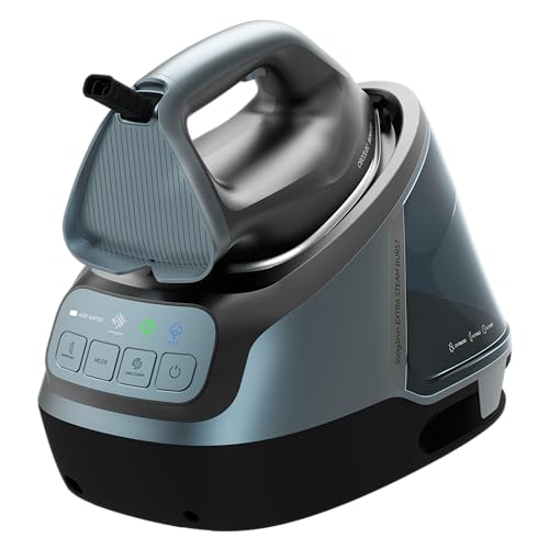 Cecotec Vertikale Bügelstation H-2400 Station Instant Steam. 2800W, Keramiksohle, Dauerdampf 150g/min, Dampfstoß 550g/min, Automatische Wasserpumpe, Tropfstopp- und Antikalk-System