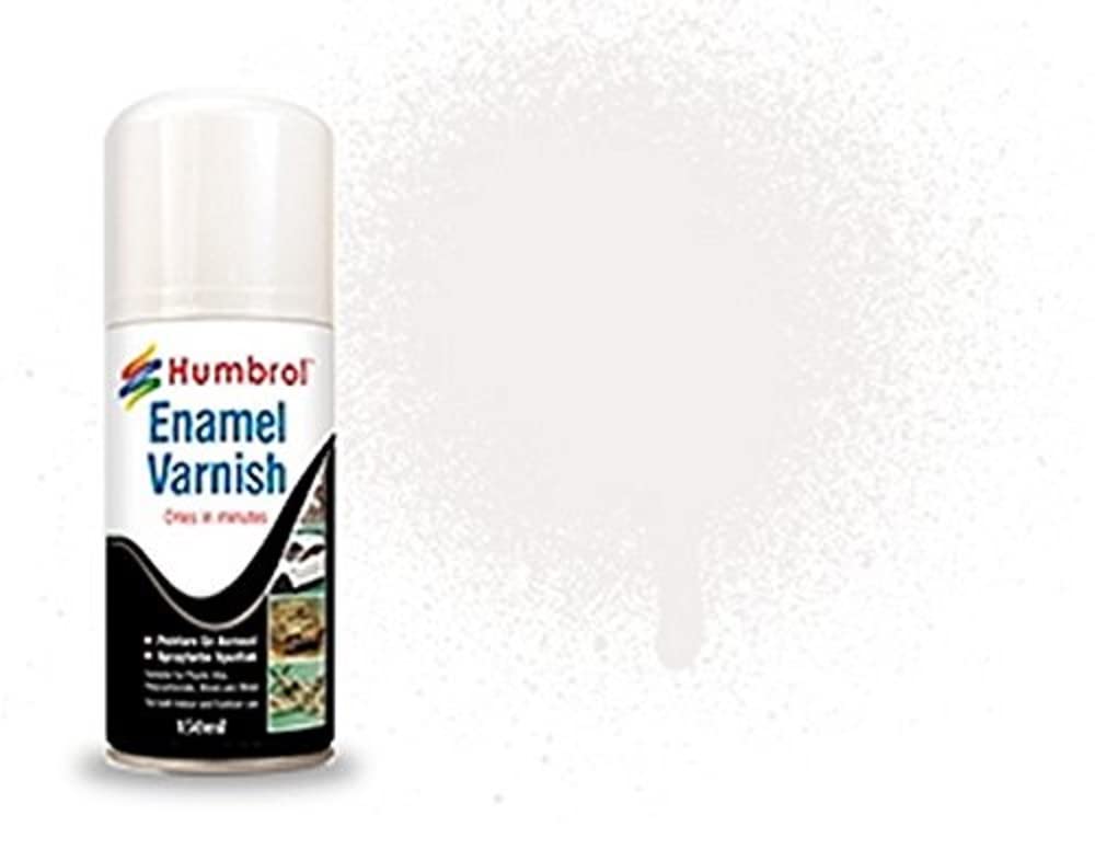 Humbrol Gloss Spray Paint - AD6997 Enamel No 35 Varnish 150ml - Model Paints for Plastic Kits, Fast-Drying Modelling Paint for Crafting Surfaces Including Plastic, Fabric, Glass, Wood & Metal Models