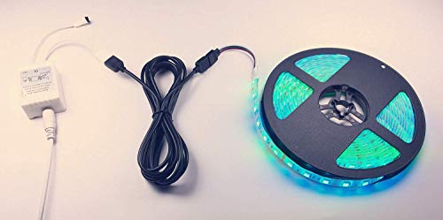 TronicsPros 4 Pin LED Splitter Cable Flex LED Strip Connector 3 Way Splitter for One to Three SMD 5050 3528 2835 RGB LED Tape LED Ribbon LED Strip Light -30cm/12in Long (1 to 3 Splitter, White, 2pcs)