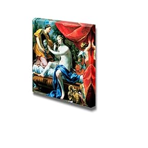 The Toilette of Venus by Simon Vouet - Canvas Print Wall Art Famous Painting Reproduction - 12" x 12"