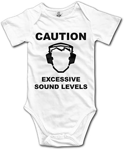 XuYongfei Baby Caution Sound Level Cotton Infant Onesie Newborn Clothes