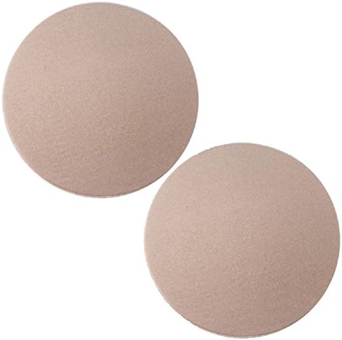 Tikta Silicone Bra Reusable Adhesive Pasties Nipple Covers Breast Petals Invisible Backless Nubra (One Size, Round)