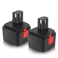 Enegitech 2 Pack 12V 3000mAh Lincoln NI-MH Battery for 1201 1200 1240 1242 1244 218-787 LIN-1201 LIN-1200 LIN-1240 LIN-1242 LIN-1244 PowerLuber Grease Guns