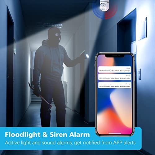 CAMCAMP Light Socket Security Camera 2MP, 2.4GHz 360° Security Camera