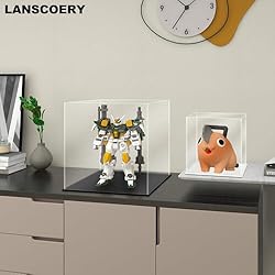 LANSCOERY Clear Acrylic Display Case, Assemble Cube