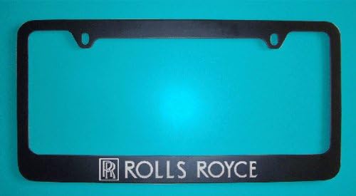 Rolls Royce Black License Plate Frame (Zinc Metal)