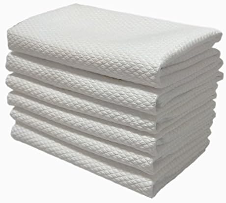 Teone Microfiber Cleaning Cloth - 6 Pack Polishing Cloths for Stainless Steel Appliances, Windows, Screens, Glass, Mirror etc