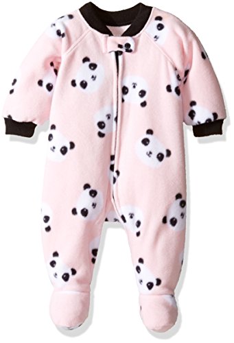 The Children's Place Baby Girls' Long Sleeve Blanket Pajamas, Panda Pink, 18-24 Months