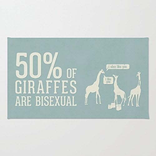 Animal Facts Giraffe Coral Velvet Doormat, Indoor/Outdoor Floor Mat