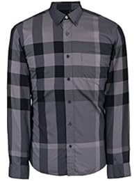black and grey burberry shirt