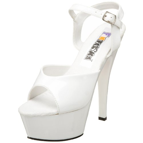 Funtasma by Pleaser Women s Juliet-209 Platform Sandal,White Patent,12 M