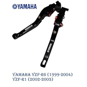 Motorfiets koppelingshendel verstelbaar met logo voor Yamaha YZF-R6 (1999-2004) YZF-R1 (2002-2003) vouwen
