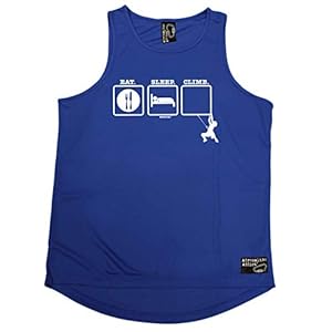 Rock Climbing Vest – Eat Sleep Climb 1 – Dry Fit Performance Vest Singlet