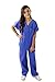 M&M SCRUBS Super Soft Children Scrub Set Kids Dress up (8/10, Ceil Blue)