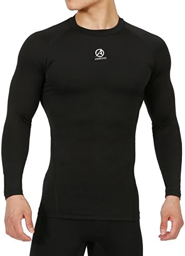 ARMEDES Men's Compression Quick Dry Baselayer Activewear Light Weight Long Sleeve T-Shirt