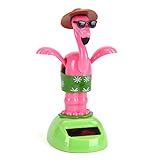DINGJIN 1 Pcs Solar Dancing Toy Animal Solar Powered Dancing Solar Powered Dancing Dolls Swinging Animated Bobble Dancer Toy Car Decor