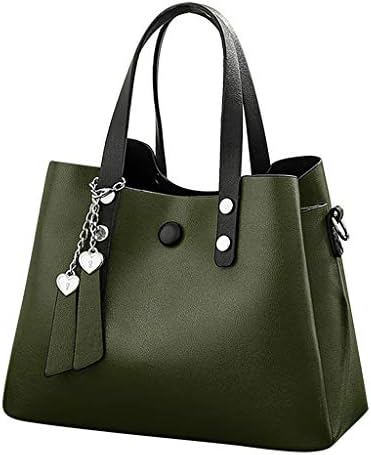 LSCOFFEE Fashion Leather Bags Women's Shoulder Messenger Crossbody Bags Clutch Totes Handbag Large Shoulder Bag Tote Bag for Ladies Work Daily Use Detachable Shoulder Strap