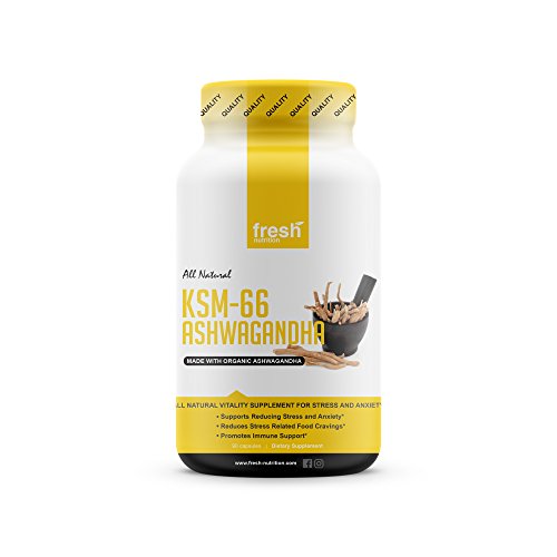 KSM-66 Ashwagandha - Organic Root Extract - 700mg High Potency 5% Withanolides (75mg)- Reduces Stress & Anxiety Relief Like Kava Kava - Energy & Focus - 45 Day Supply - 90 Veggie Capsules