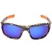 MOTELAN Polarized Casual Sports Sunglasses for Driving Fishing Hunting Golf Unbreakable Frame Blue