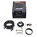 MaxTow Double Vision 100 PSI Fuel Pressure Gauge Kit - Includes 1/8-27 NPT Electronic Sensor & Wiring - Black Dial - Blue LED Lighting - Analog & Digital Readouts - for Trucks - 2-1/16
