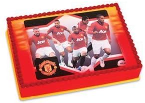 Amazon Manchester Unitedサッカーチームedible Imageアイシングアートケーキトッパー 1 Count By Bakery Crafts キッチン用品 オンライン通販