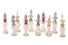 Egyptian perfume bottles Set of 10 hand Blown Decorative Pyrex Glass Vials Height 2 Inch (5 cm) by CraftsOfEgypt