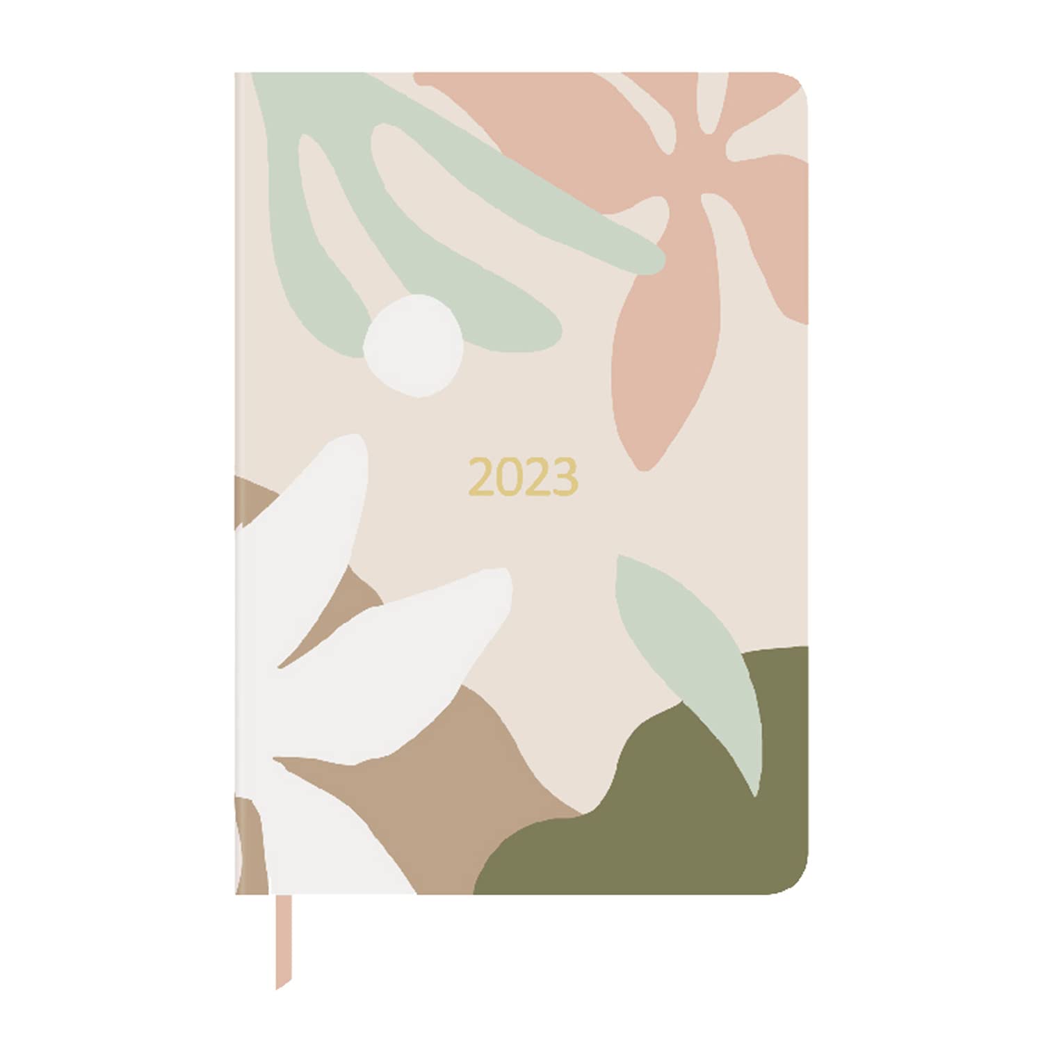 Idena 13874-2023 Diary Floral DIN A5 192 Pages 1 Week on 1 Page Agenda