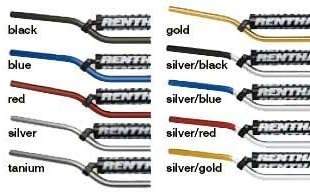 Renthal 7/8in. Handlebar - Jimmy Button Bend - Silver , Color: Silver, Handle Bar Size: 7/8in. 764-01-SI-01-185 by Renthal