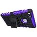 Huawei P9 Lite Case, OEAGO [Drop Protection] Protective Case [Shock Proof] Tough Rugged Dual Layer Plastic Impact Defender Case Cover with Kickstand for Huawei P9 Lite (Not fit Huawei P9) - Purple
